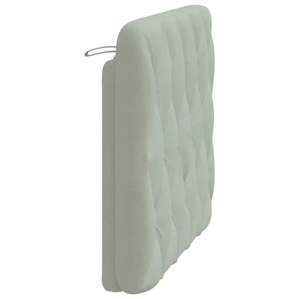 Cuscino Testiera Grigio Chiaro 100 cm in Velluto CFW4791112
