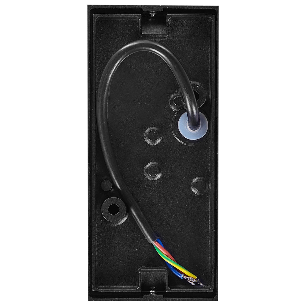 Set di 2 lampade da parete con LED in metallo di colore nero stile moderno contemporaneo