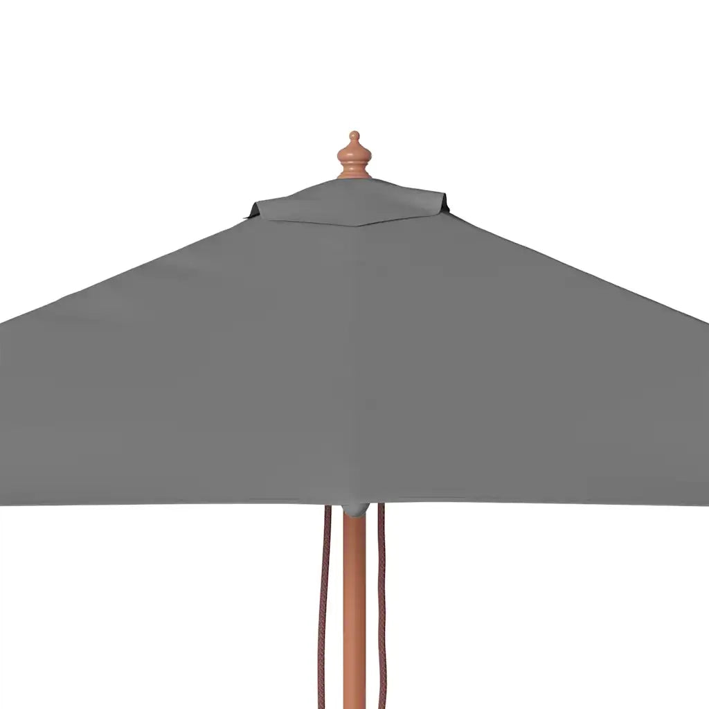 Ombrello | Parasolne da Esterni con Palo in Legno 150x200 cm Antracite