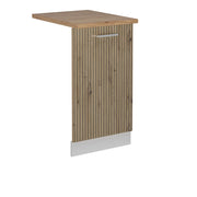 Pannello frontale della lavastoviglie R-Line Rovere artigianale/Bianco 45 cm, PL Rovere Vicco