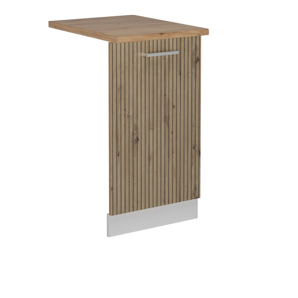 Pannello frontale della lavastoviglie R-Line Rovere artigianale/Bianco 45 cm, PL Rovere Vicco