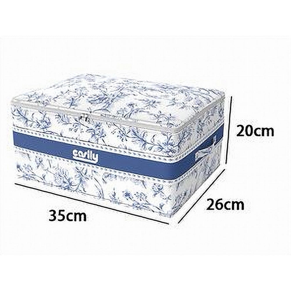 Trade Shop - Box Portatutto Scatola Salvaspazio Contenitore Organizer 35x26x20cm Fantasia 87318 -
