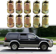 Fittingi per rimessa M10x1.0 - 10 pezzi - Adatto per tubi 3/16 pollici - Acciaio galvanizzato - Resistente all'ossidazione - Per auto/autocarri - Fittingi
