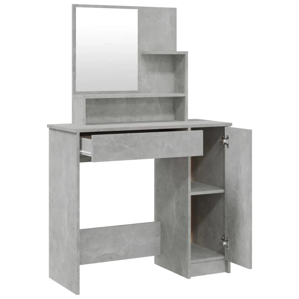 Set da toeletta 86,5 x 35 x 136 cm grigio cemento 02_0006236