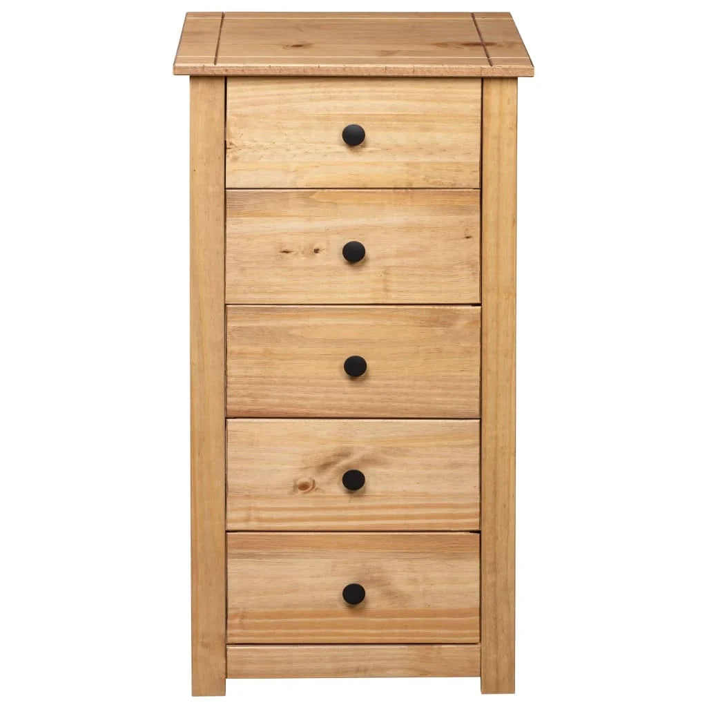 Buffet credenza cassettiera armadio mobile contenitore organizer per cucina soggiorno salotto 46 ​​x 40 x 89 cm Pino gamma Panama marrone 02_0029582