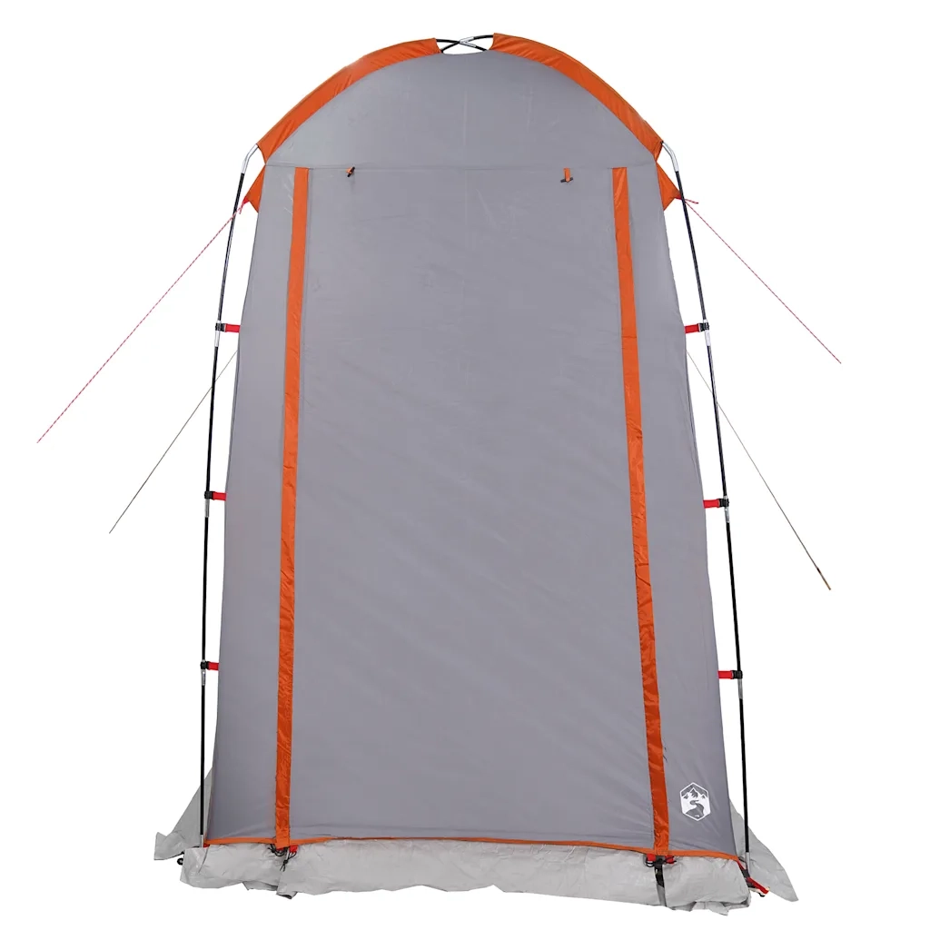 Tenda per Toilette-Tenda da esterno Grigio e Arancione Impermeabile
