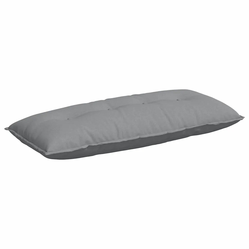 Cuscino per Schiena Grigio chiaro 120 x 19 x 50 cm Tessuto