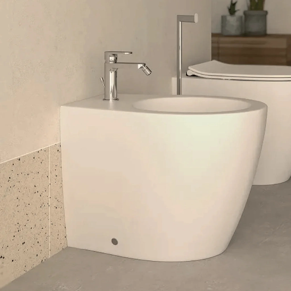 Bidet a Terra Ercos "Kite" Bianco Opaco