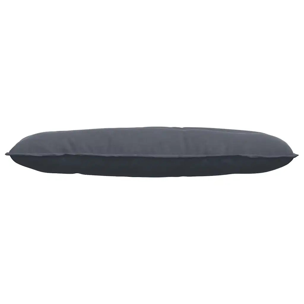 Cuscino per Schiena | Cuscino dorsale Grigio scuro 120 x 50 cm Tessuto in Cords