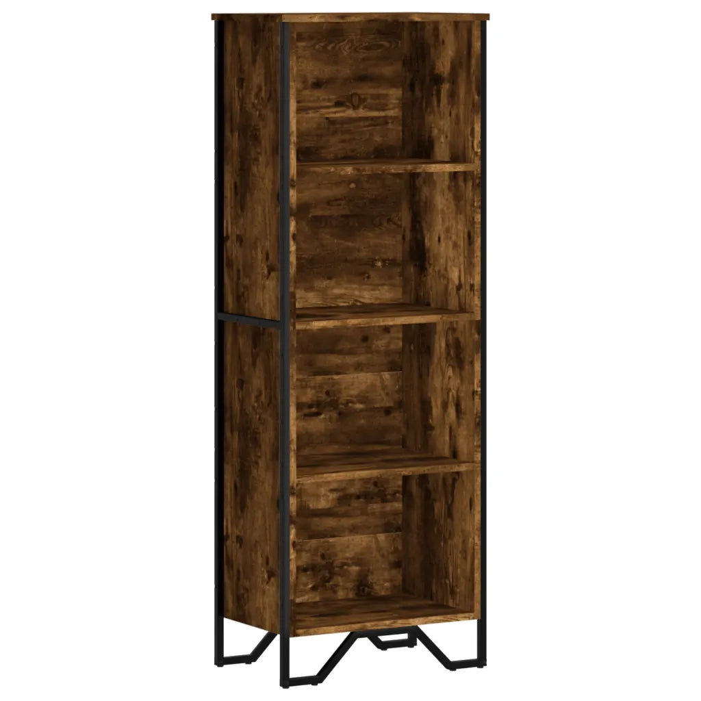 vidaXL Libreria Rovere Fumo 50x31x137,5 cm in Truciolato