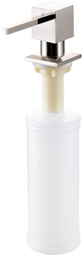 Dispenser di sapone in plastica con pompa in acciaio inossidabile per vasche da bagno e lavello, dispenser alto per sapone liquido, apertura ampia, chiusura ermetica, adatto per uso domestico e camper.