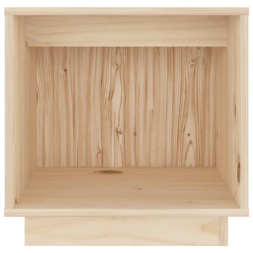 Set di 2 Comodini | Armadio da Notte | Mobiletto da notte 40x30x40 cm in Legno Massello di Pino
