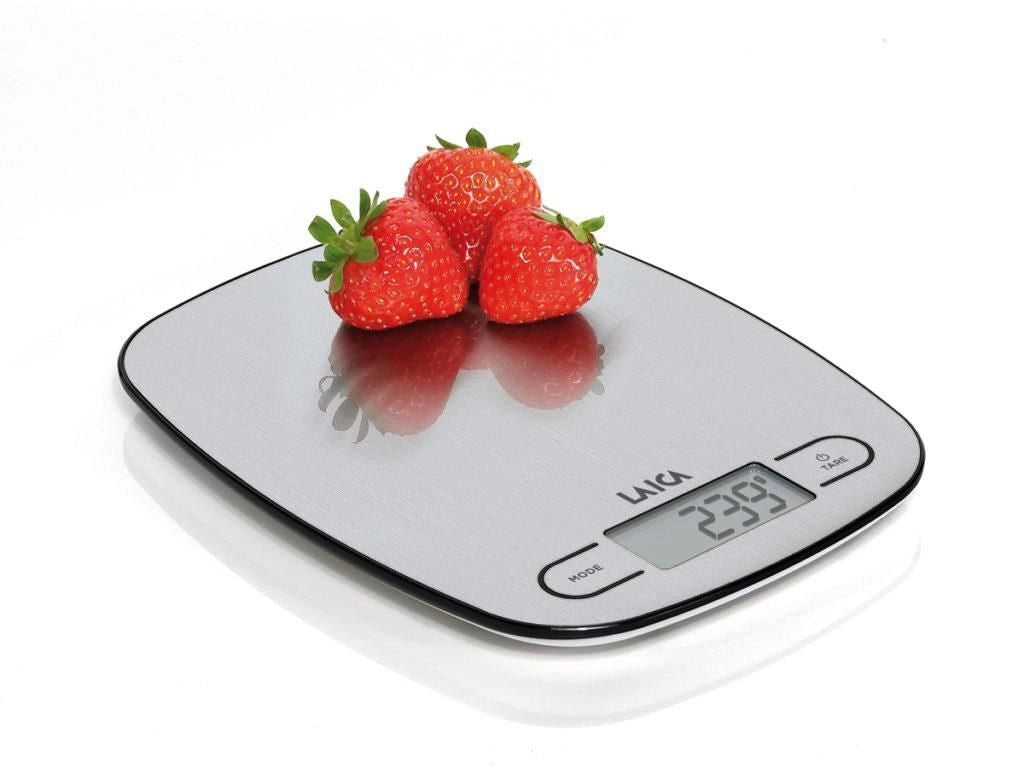 Laica KS1033 bilancia da cucina Acciaio inossidabile Superficie piana Ovale Bilancia da cucina elettronica