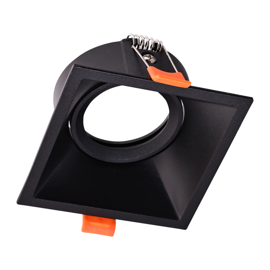 Faretto incasso soffitto quadrato nero GU10 Milagro MLOS7242