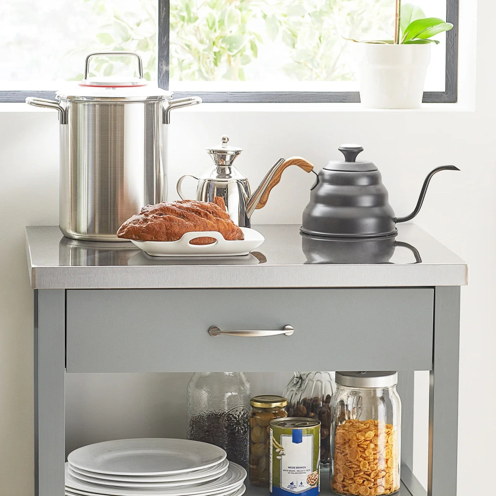 Carrello cucina, carrello da servizio colore:Grigio, FKW22-HG