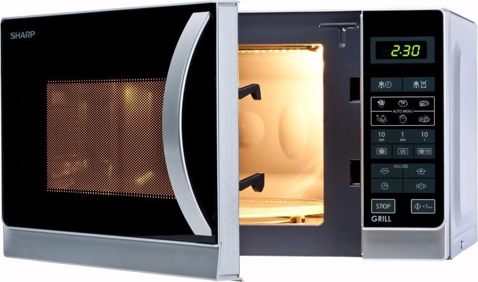 Sharp R-642INW forno a microonde Superficie piana 20 L 800 W Argento