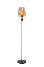 Lampada da terra ILONA ovale 1xE27 vetro ambra Lucide