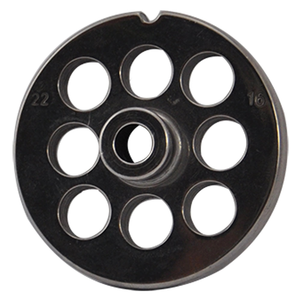 PIASTRA PER TRITACARNE Per n.22 - 8 fori da 16 mm.  - REBER