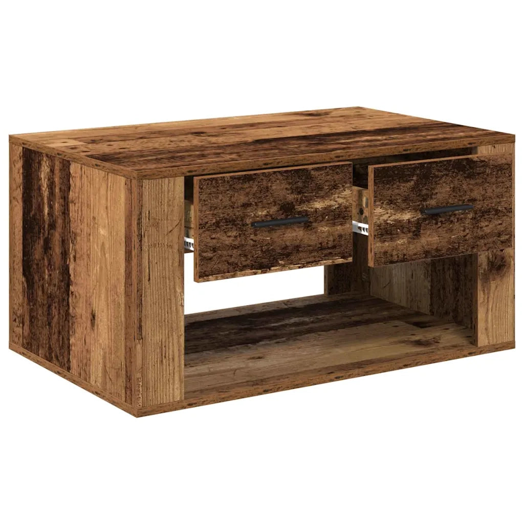 Tavolino da salotto con cassetto Legno vecchio 80 x 50 x 40 cm 881129