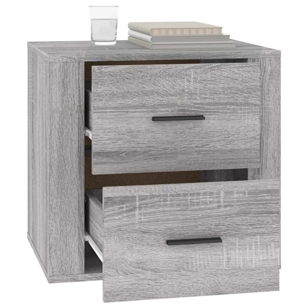 Comodino Grigio Sonoma 50x39x47 cm 816710
