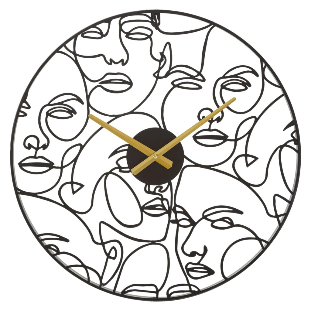 Orologio da Parete VKH242, Nero, Metallo, 50x3,5x50 cm