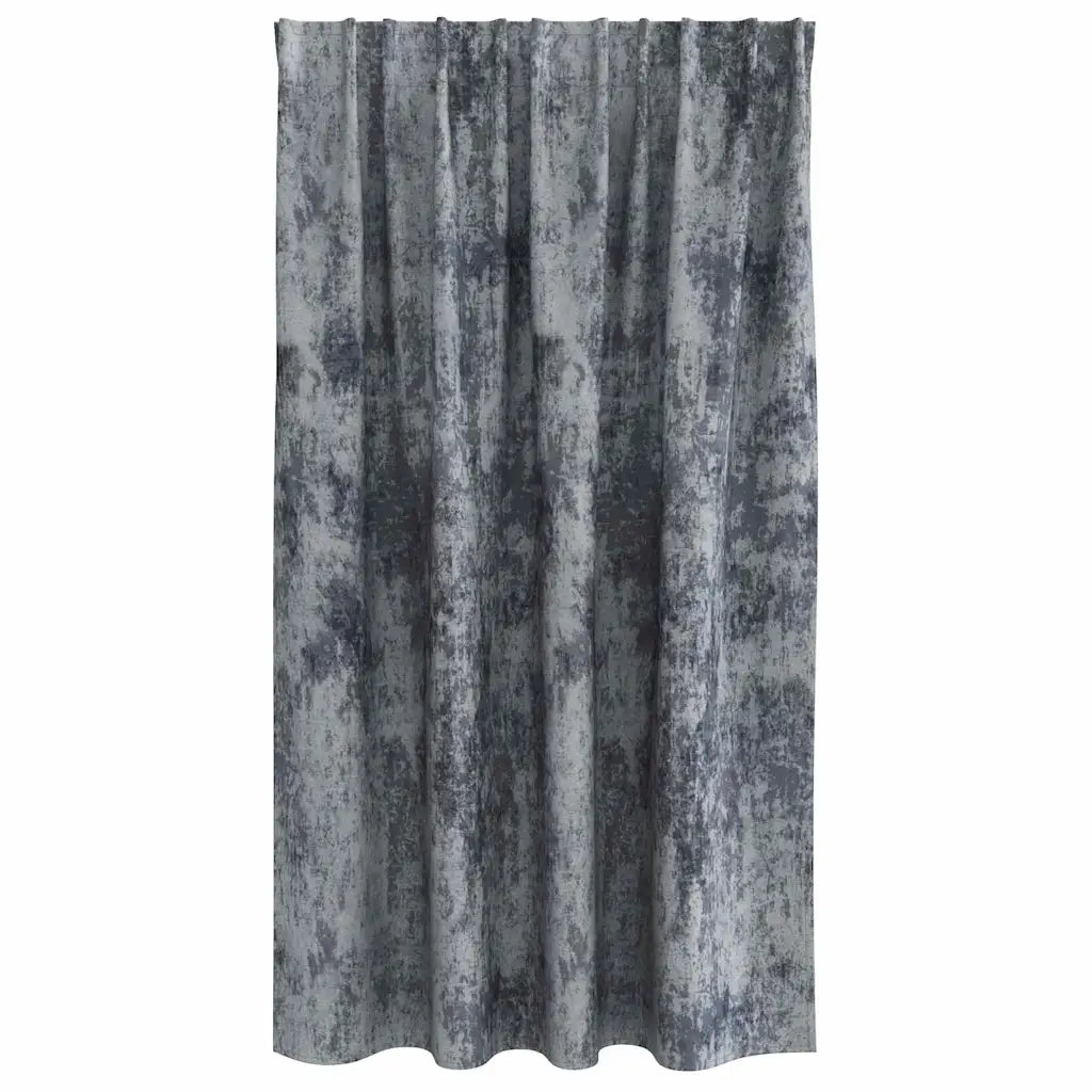 Tende in Velluto 2 pcs Grigio Argento 140 x 140 cm Velluto 4107683