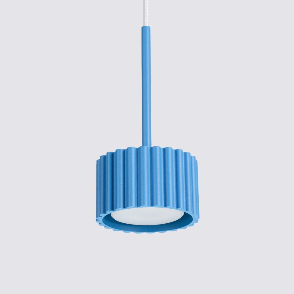 Lampada a sospensione AURA 1 azzurro Gx53