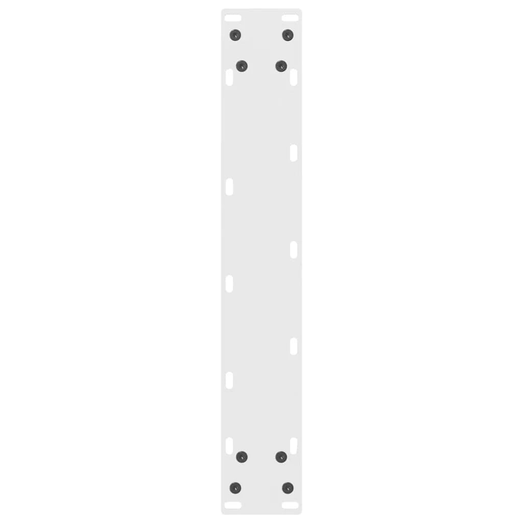 Set di 2 gambe regolabili per tavolo da bar dal design moderno 40 x 90 cm in acciaio bianco 02_0057565