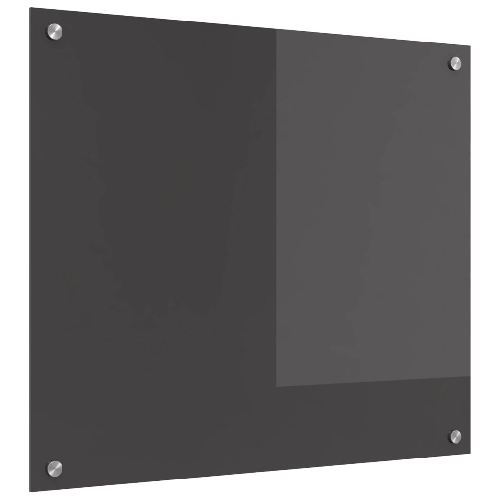 Schienale Cucina Grigio Scuro 70x60x0,6 cm in Vetro Temperato