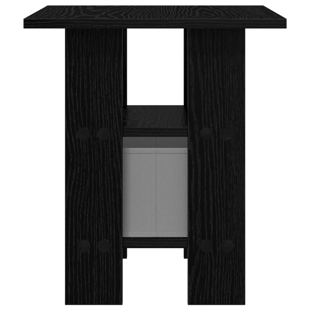 Comodino Rovere Nero 41 x 40 x 45 cm Legno multistrato 8000422
