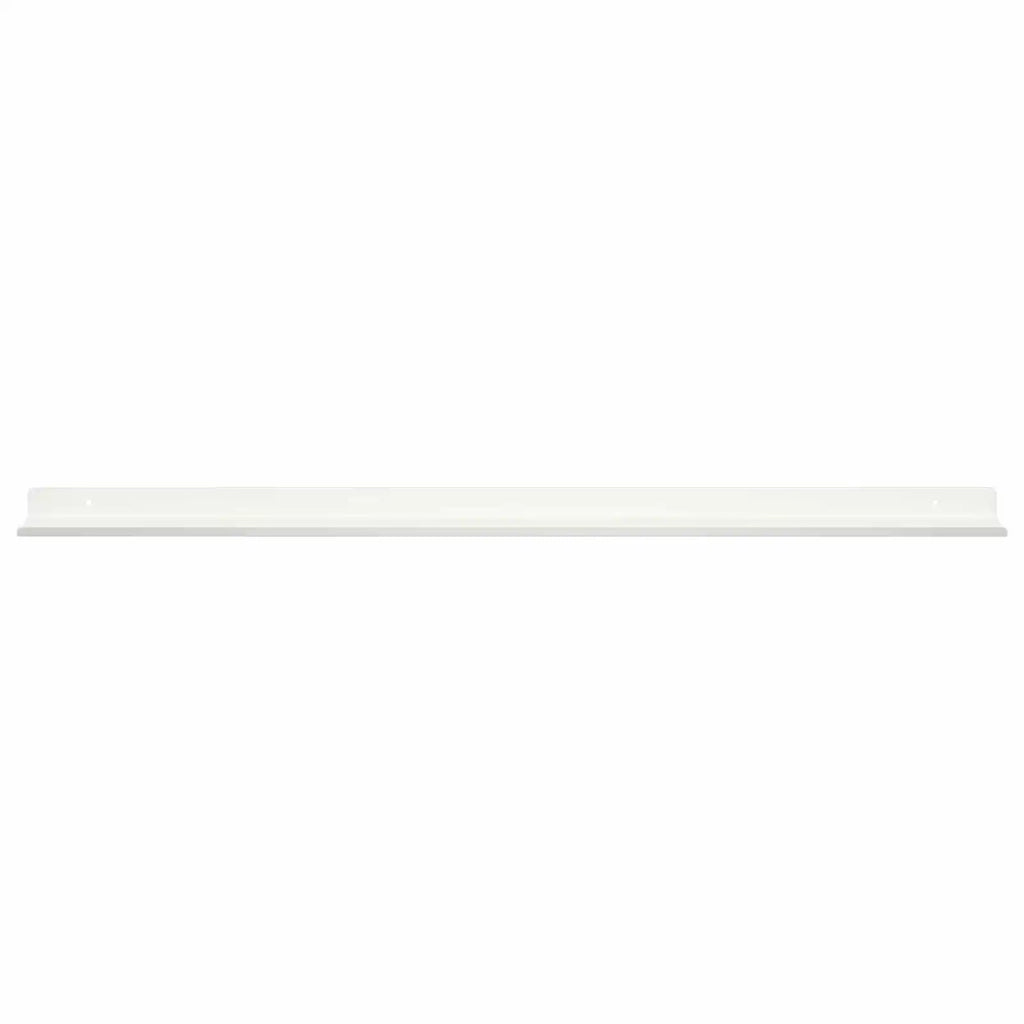Mensola sospesa 2 pcs Bianco 80 x 9 x 2,5 cm Acciaio