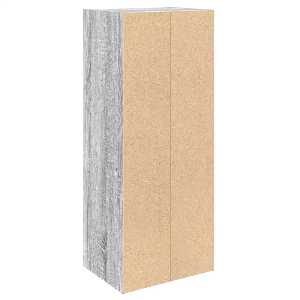 Libreria-Scaffale per Libri-Mobile di Stoccaggio Grigio Sonoma 31x24x77 cm in Legno Multistrato