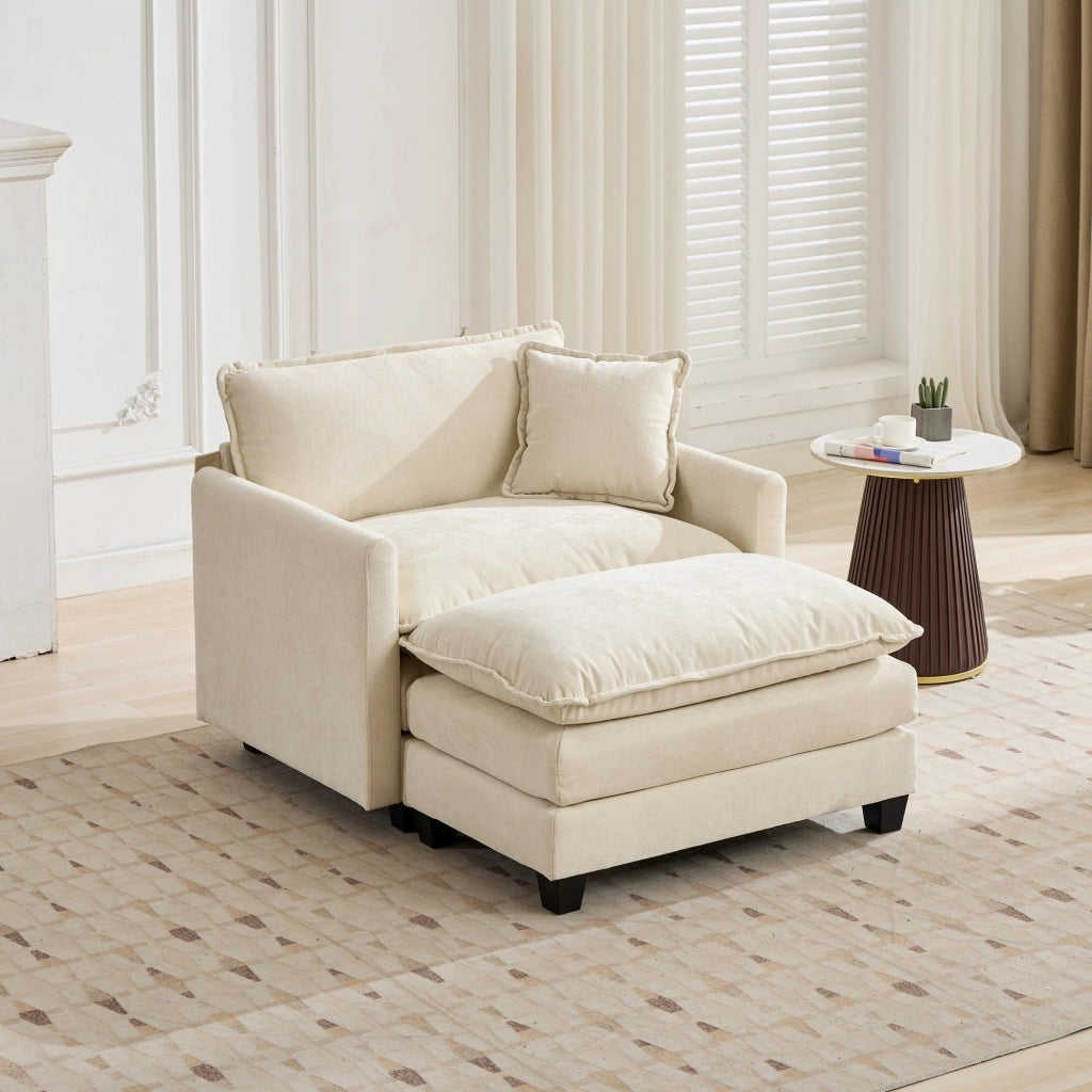 Pouf Cloud Sofa, divano componibile moderno, ideale per soggiorno, camera da letto e appartamento, comodo cuscino di seduta a doppio strato imbottito,