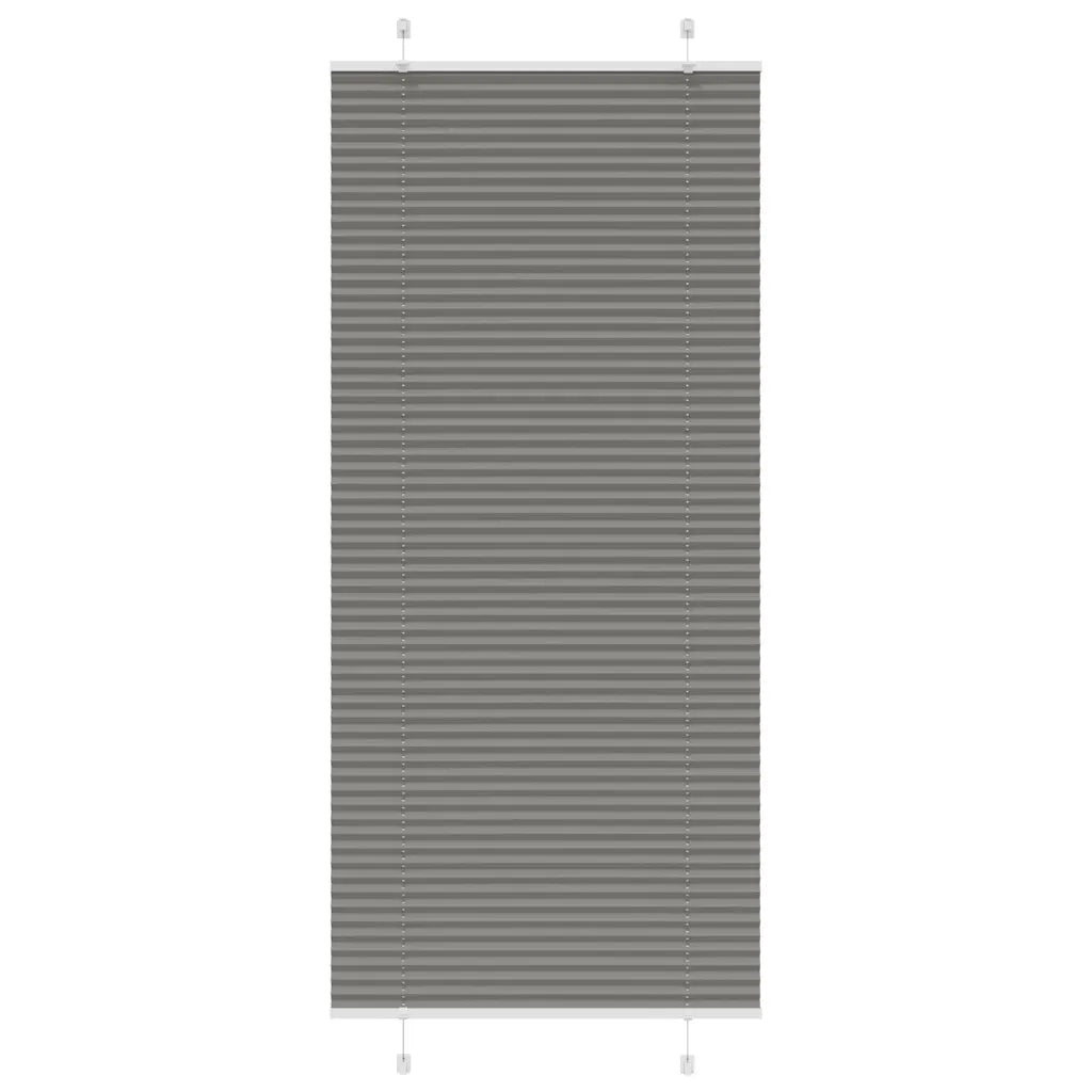 Tenda Plissettata Antracite 85x200 cm Larghezza Tessuto 84,4 cm