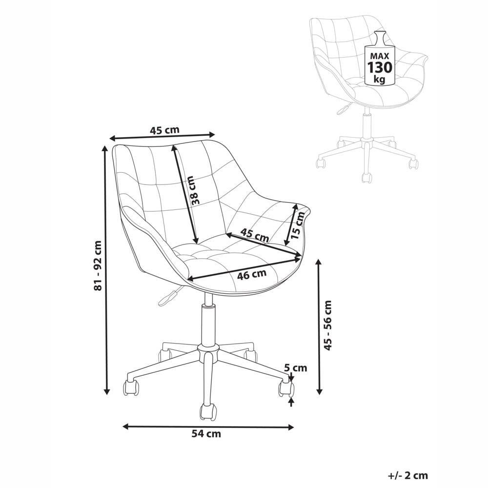 Sedia da ufficio in velluto azzurro girevole regolabile in altezza stile moderno home office
