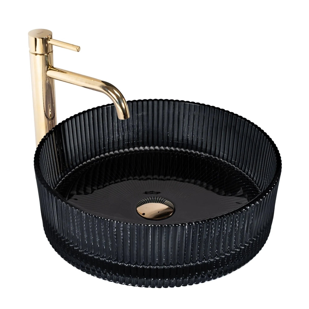 Lavabo Da Appoggio Rea Ingrid Black