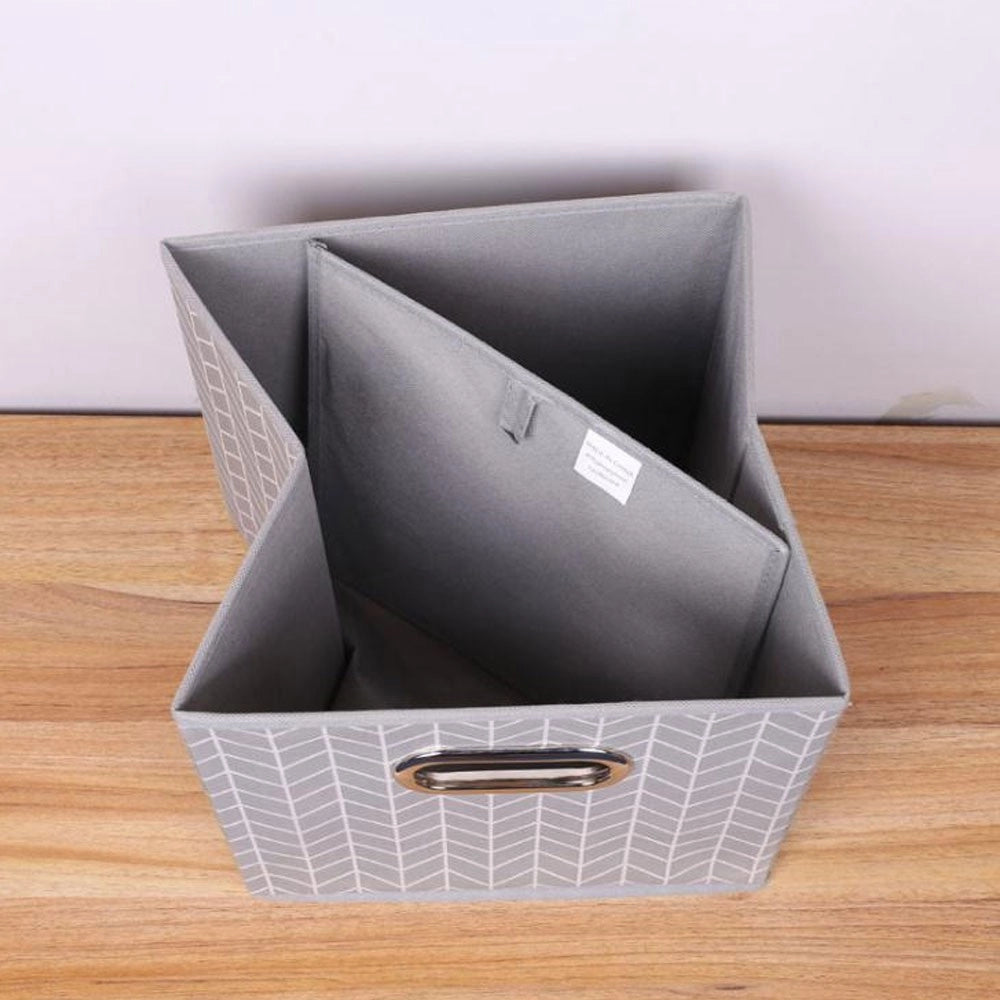 Trade Shop - Box Scatola Salvaspazio Armadio Contenitore Porta Oggetti Organizer 25x25x25 Cm -
