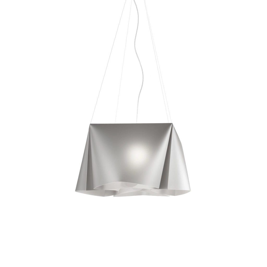 Lampadario Moderno Wanda Polilux ® Argento E Metallo Cromo 3 Luci E27