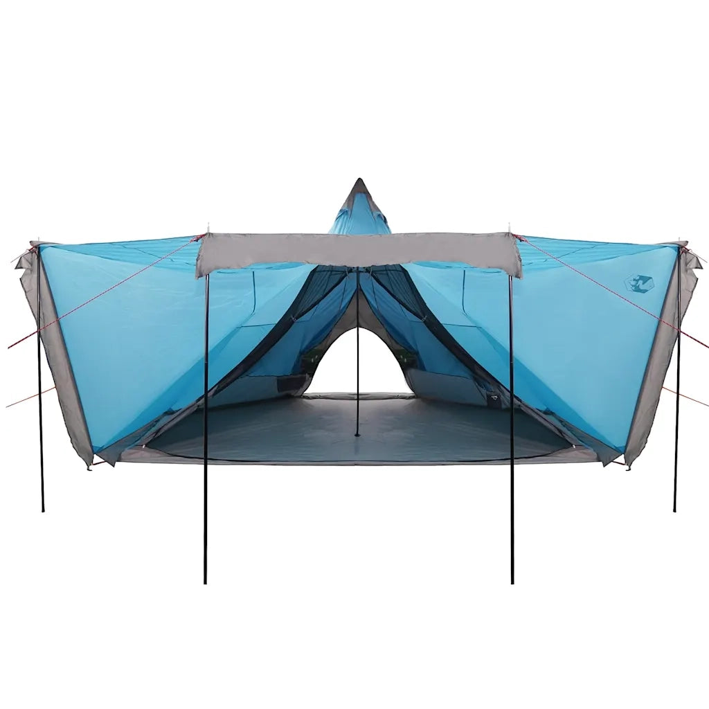 vidaXL Tenda Familiare Tipi per 8 Persone Blu Impermeabile