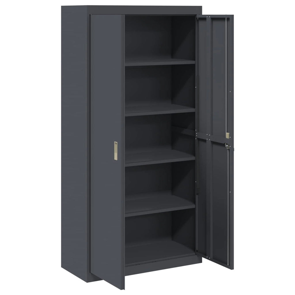 Armadio Antracite 90 x 40 x 180 cm Acciaio