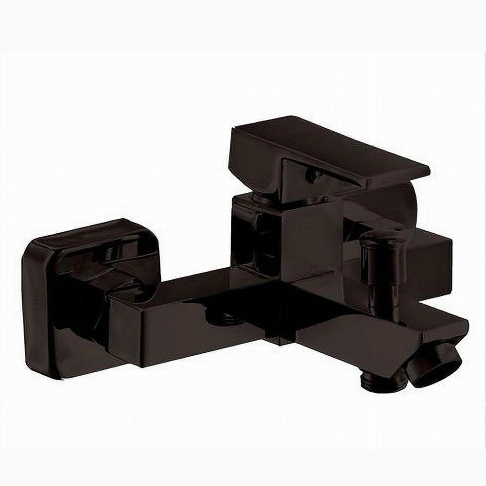 Trade Shop - Rubinetto Bagno Ultra Moderno Miscelatore Orientabile Per Vasca Nero Opaco 87209 -