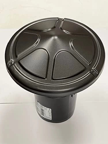 Terminale cinese nero in acciaio inox per stufe a pellet terminale cappello cinese 80