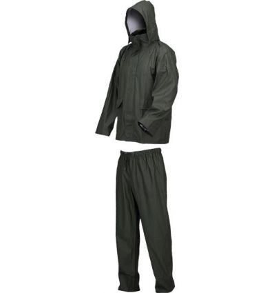 Issaline 209 LLUVIA Completo Impermeabile Giacca e Pantalone Poliestere EN340 Taglia M colore Verde