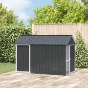 voliera per uccelli  antracite 112x215x141 cm in acciaio