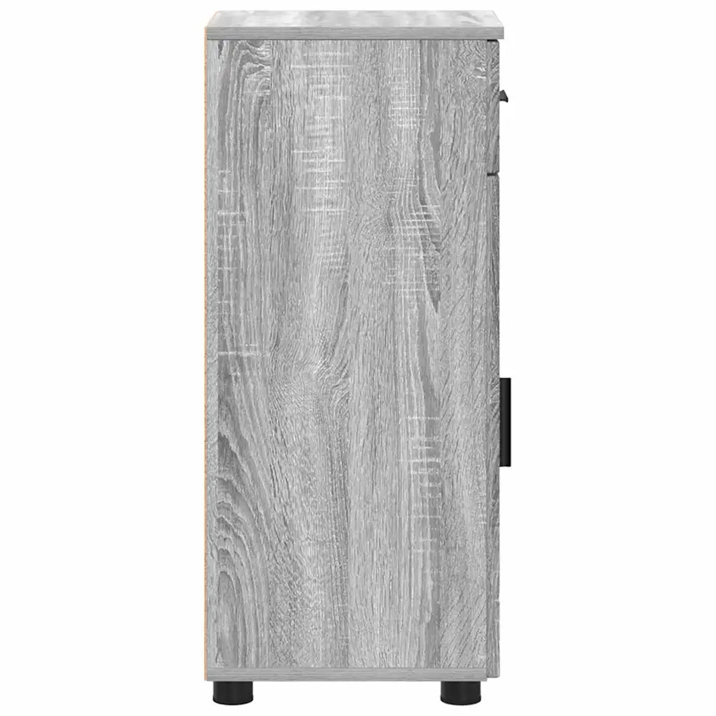 Mobile da Bagno con cassetto Grigio Sonoma 30 x 35 x 80 cm 883330