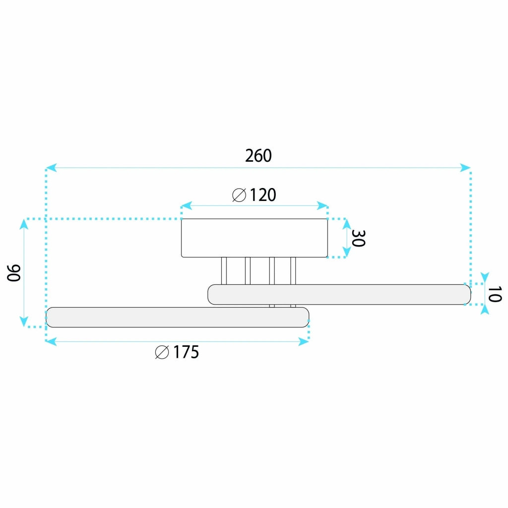 Lampada Da Soffitto A Led Lhj121-c Nera