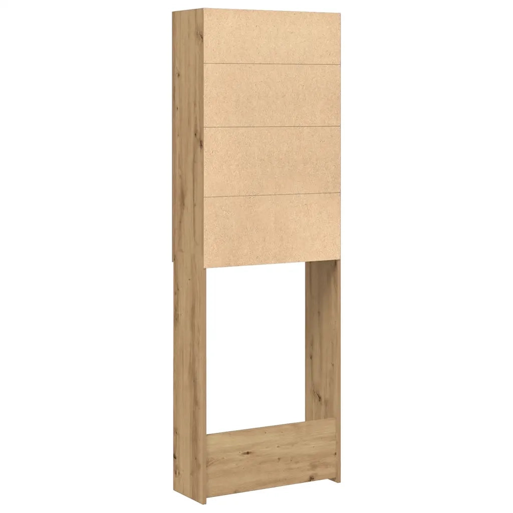 Mobile per Lavatrice Rovere Artigianale 64x25,5x190 cm