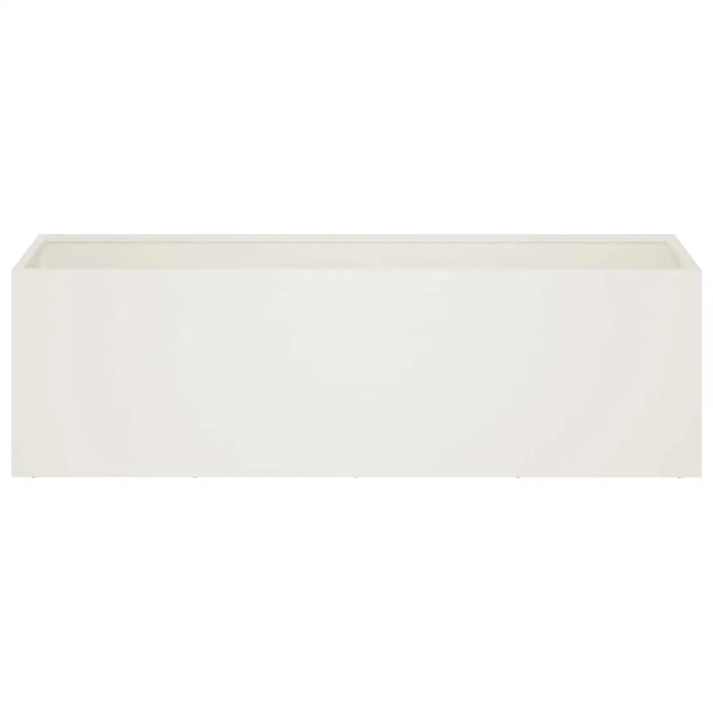 Vaso da giardino 2 pz Bianco 100 x 30 x 30 cm 8005221
