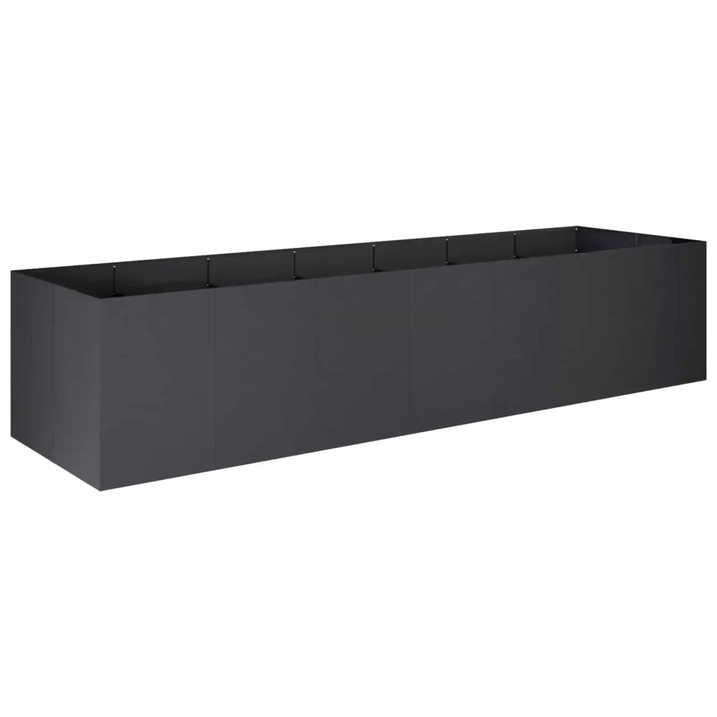 Vaso da giardino Nero 280 x 80 x 60 cm 3422156