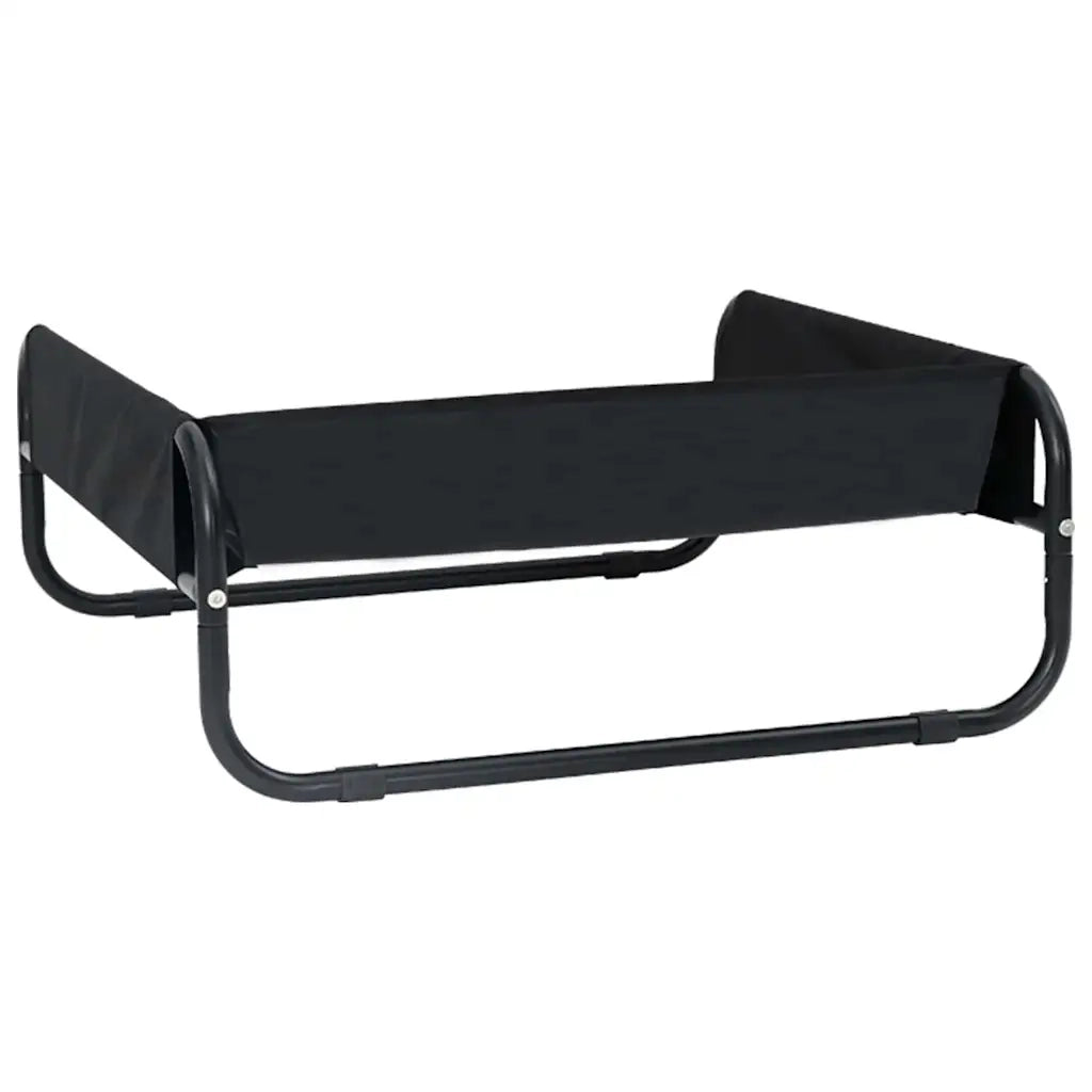 Letto per Cani Nero 75 x 75 x 30 cm Acciaio CFW1088751